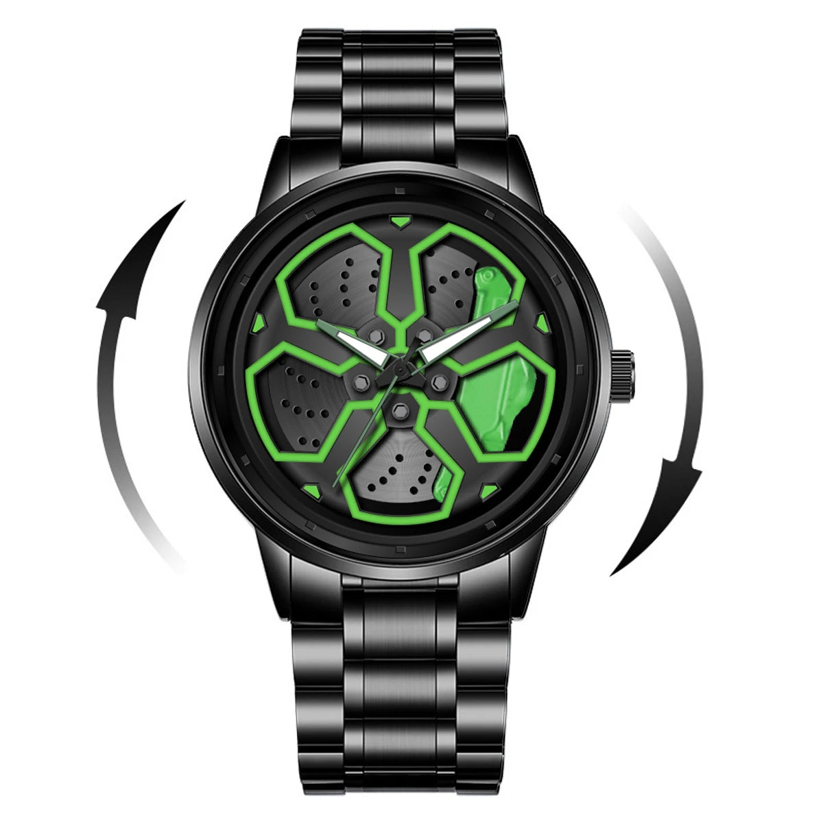 Montre jante rotative