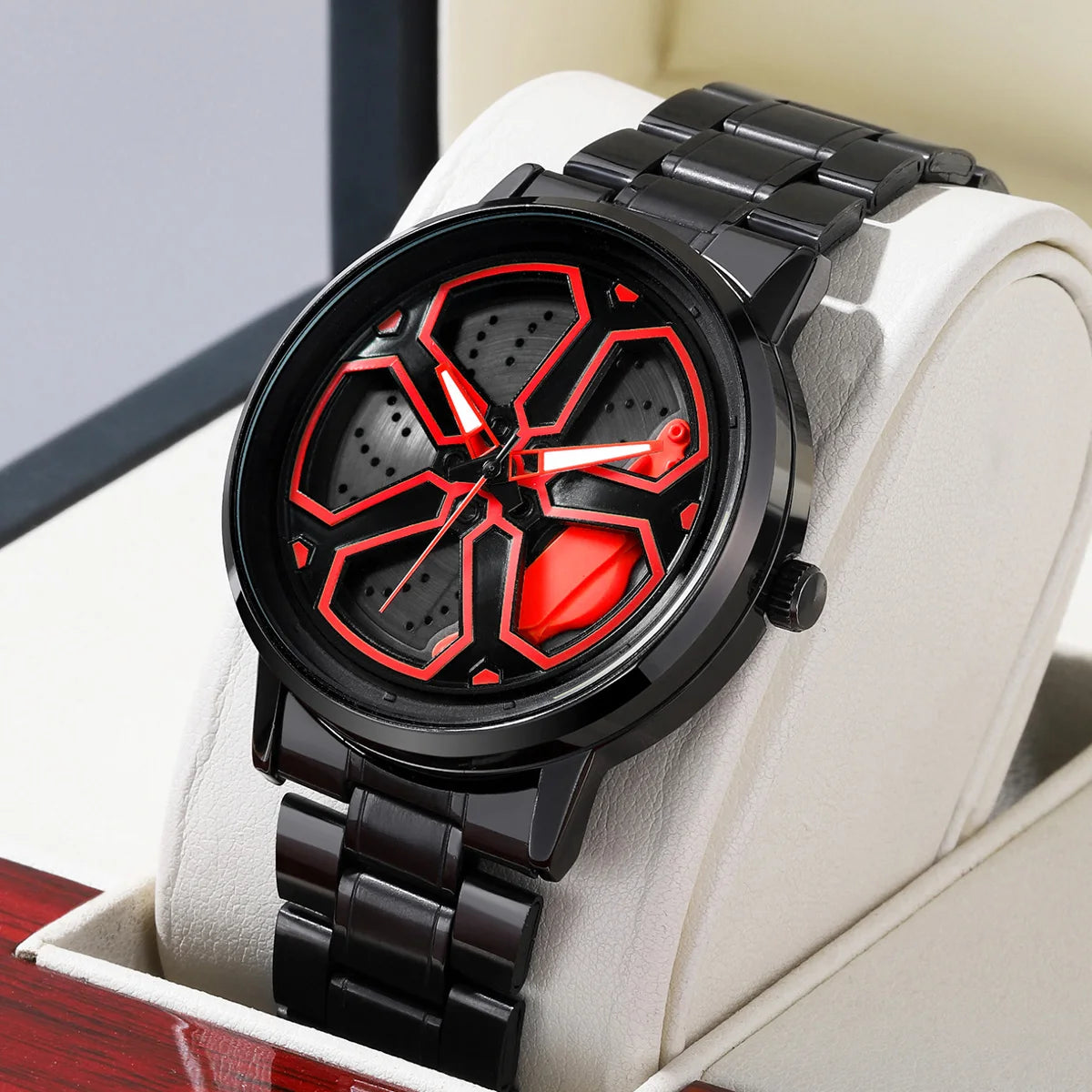Montre jante rotative