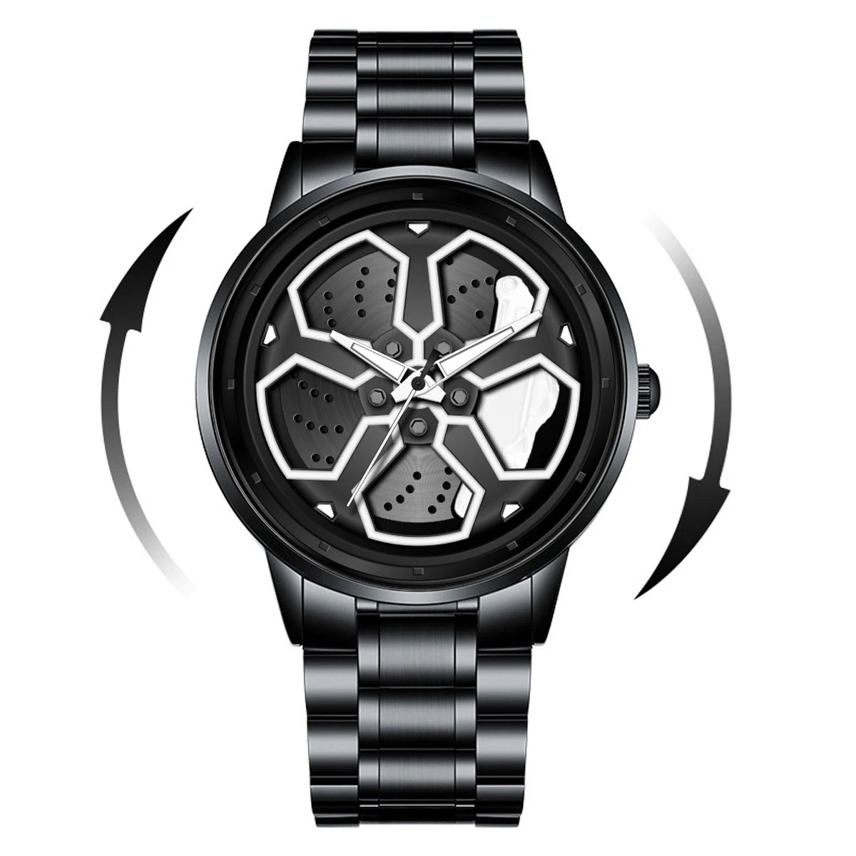 Montre jante rotative