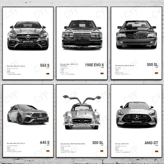 Tableau voiture de collection Mercedes