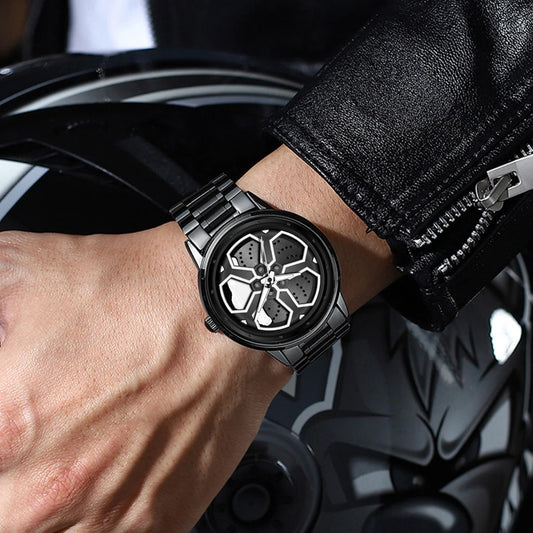Montre jante rotative