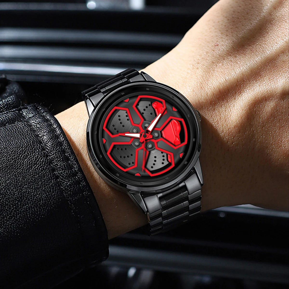 Montre jante rotative