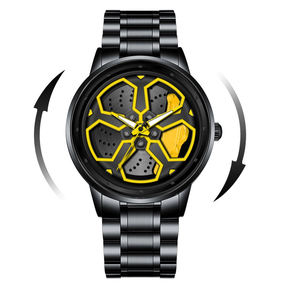 Montre jante rotative